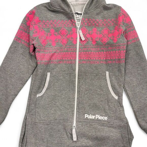Polar Piece Arctic Print Jumpsuit Sz XXS Unisex Cabin Ski-lodge Lounge Cozy Warm - Picture 5 of 11